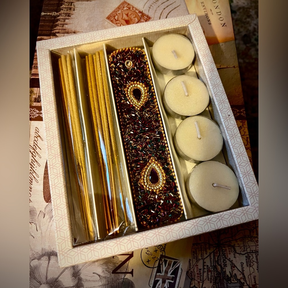 Decorative Candle and Incense Set